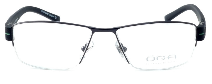 OGA Designer Eyeglasses 7922O-GN052 in Gunmetal & Green :: Rx Bi-Focal