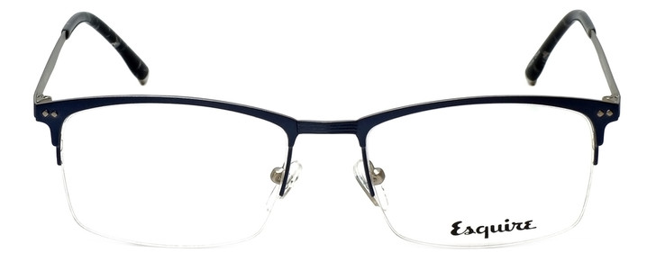 Esquire Designer Eyeglasses EQ1519 in Matte-Blue-Silver 54mm :: Rx Bi-Focal