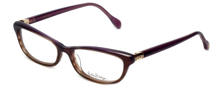 Lilly Pulitzer Designer Eyeglasses Adelson in Plum  53mm :: Rx Bi-Focal
