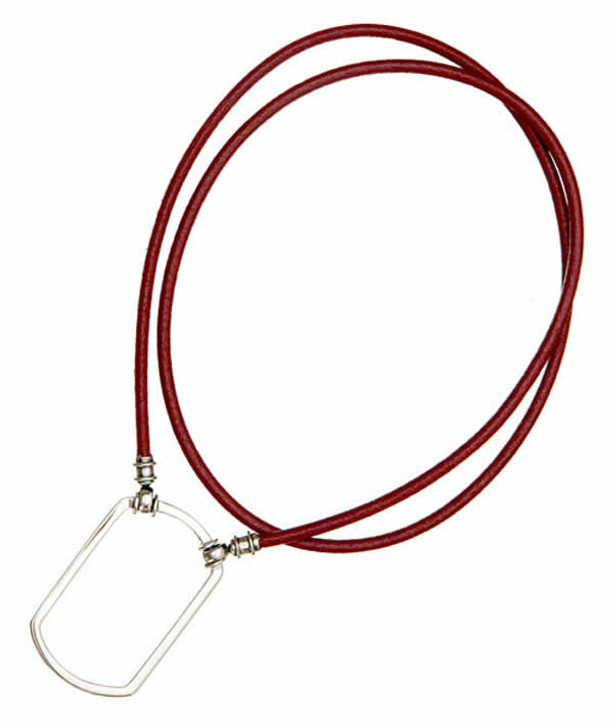 LA LOOP 628 Dog Tag Eyeglass Necklace in Red