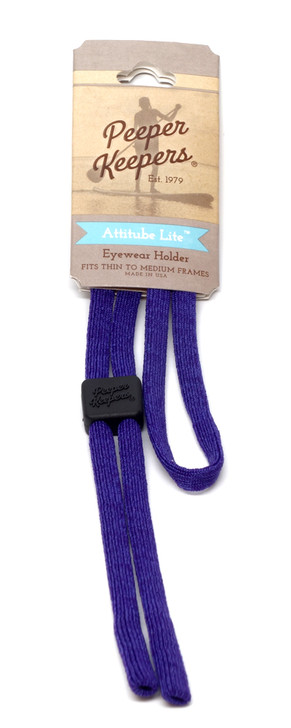 Peeper-Keeper Eyeglass Retainer Attitube Lite Necklace Chain in Heather Purple