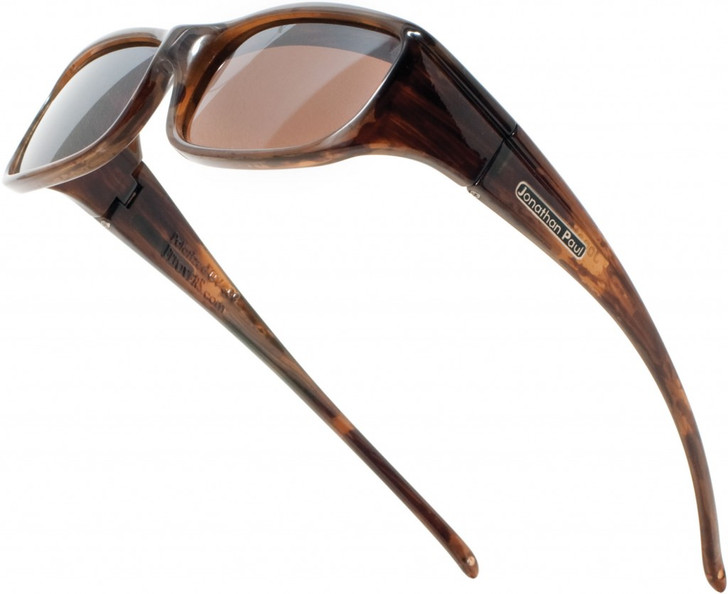 Jonathan Paul Polarized Fitovers Eyewear Small Euroka Brown-Marble&Amber EU003A