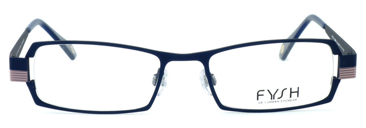 Fysh Designer Eyeglasses Collection 3388 in Navy Blush
