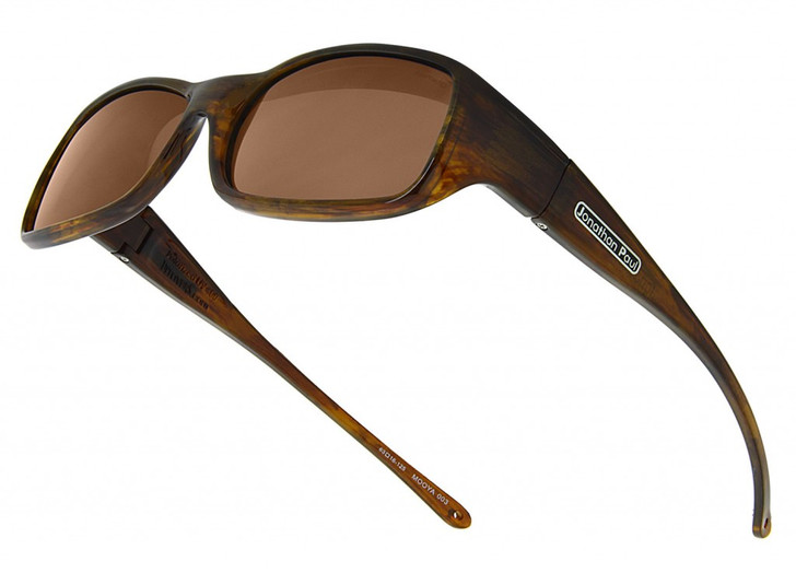 Jonathan Paul Polarized Fitovers Large Mooya in Brown-Marbel-Gold & Amber MY003A