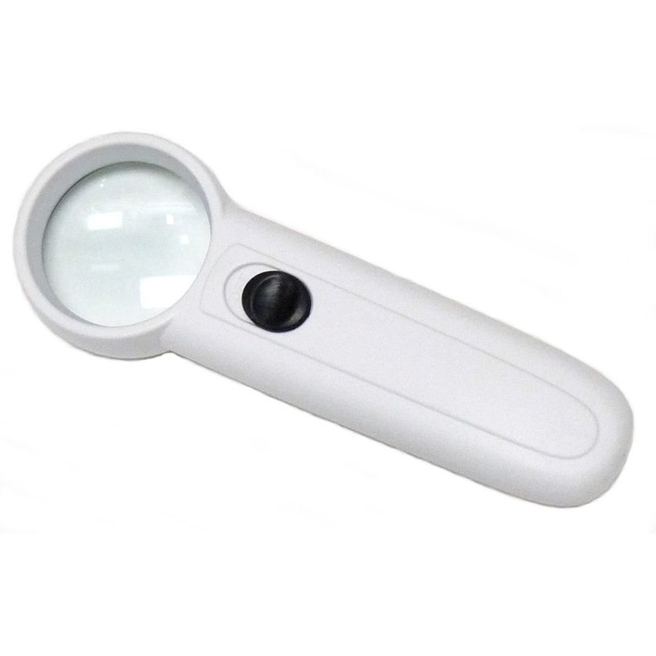 Handheld Compact Illuminated Magnifying Glass MD1037L 5x 1.5"Inch Lens 5.25"Long