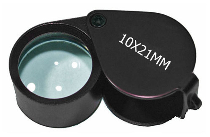 Aluminum Black Jeweler's Loupe 10x 21mm MJ381021B