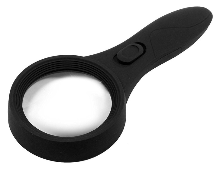 2-in-1 Handheld 4x Lighted Magnifying Glass MK60559