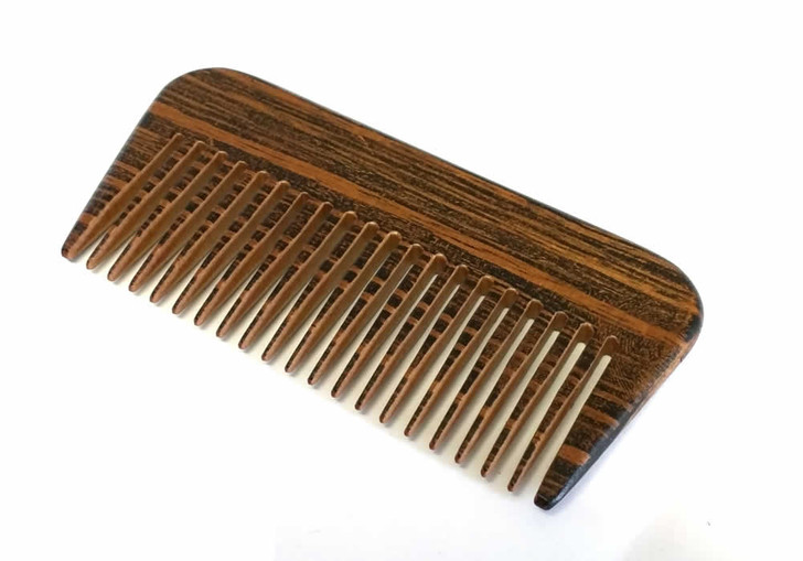 Speert Handmade Wooden Beard Comb #DC02K 4 Inches Dark Walnut Wood 3.7"Inch x1.7