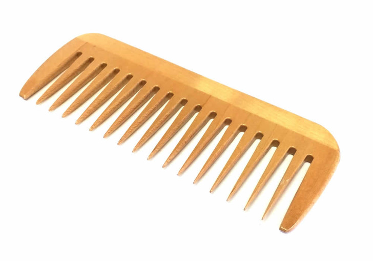Speert Handmade Light Natural Wooden Finish Beard Comb #DC09 5.8" x 2.75"Inches