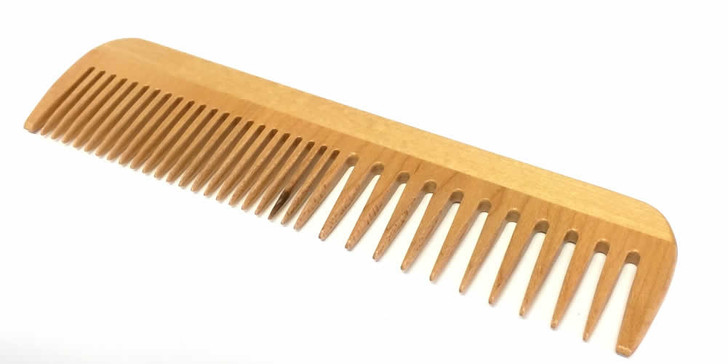 Speert Handmade 2 Tone Natural Wood Wooden Beard Comb #DC17 7.25" x 1.75"Inches