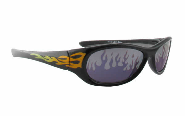 Calabria Kids Designer Children's Sunglasses 6742FM in Orange Flames