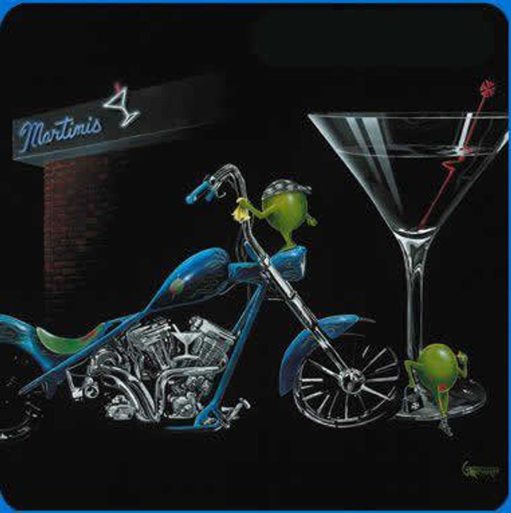 Custom Martini High Quality Micro-Fiber Cleaning Cloth Artwork by Michael Godard