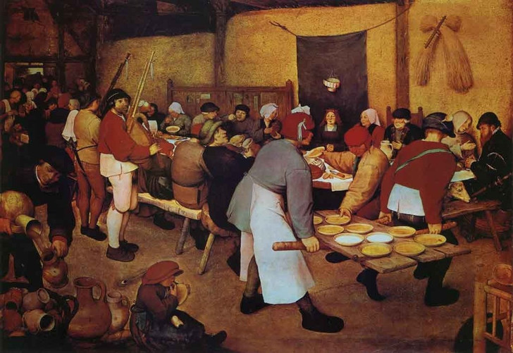 Famous Artwork Theme Cleaning Cloth &apos;The Peasant Wedding&apos; by Bruegel