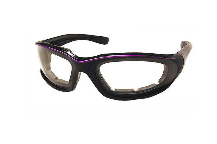 Light Adjusting Photochromatic Glasses w/ Foam Padding in Black/Orange