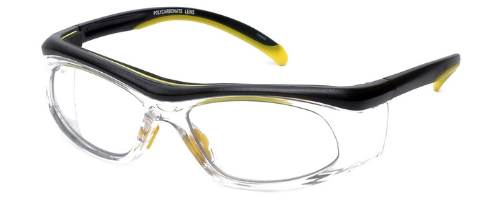 Global Vision Eyewear Safety Series RX-A in Black-Yellow ANSI Z87.1 Shatterproof