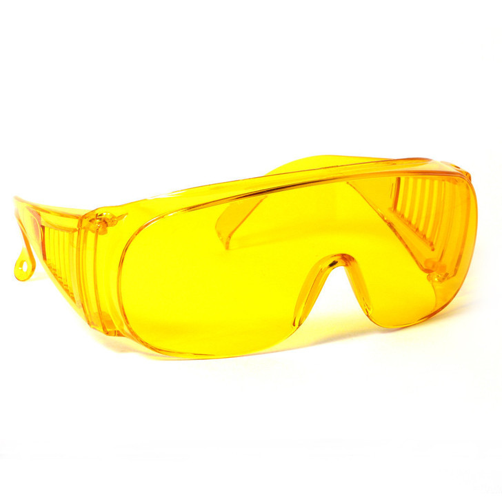 CALABRIA 1003Y Economy Fitover Safety Glasses with 100% UV PROTECTION IN YELLOW