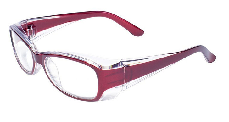 Global Vision Eyewear Full Lens RX Safety Series Y27EOP03 in Red