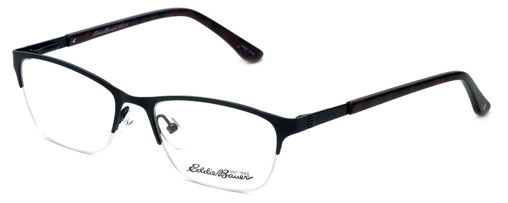 Eddie-Bauer Designer Eyeglasses EB8602 in Satin-Black-Burgundy 51mm :: Custom Left & Right Lens