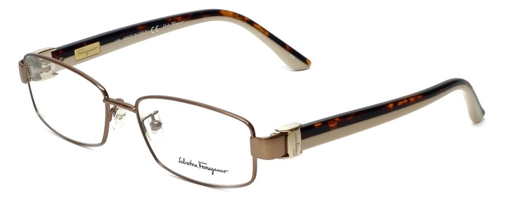 Salvatore Ferragamo Designer Reading Glasses SF2115-210 in Shiny-Brown 53mm