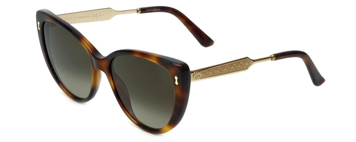 Gucci Designer Sunglasses GG3804-CRXHA Dark-Havana-Gold Brown Tortoise/Grey 57mm
