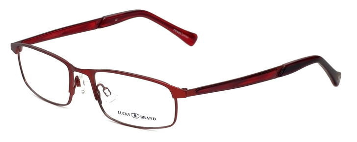 Lucky Brand Designer Eyeglasses Fortune in Red 52mm :: Custom Left & Right Lens