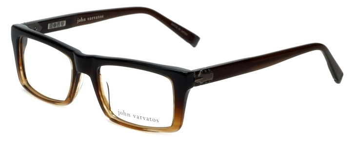 John Varvatos Designer Eyeglasses V346 in Brown 52mm :: Custom Left & Right Lens