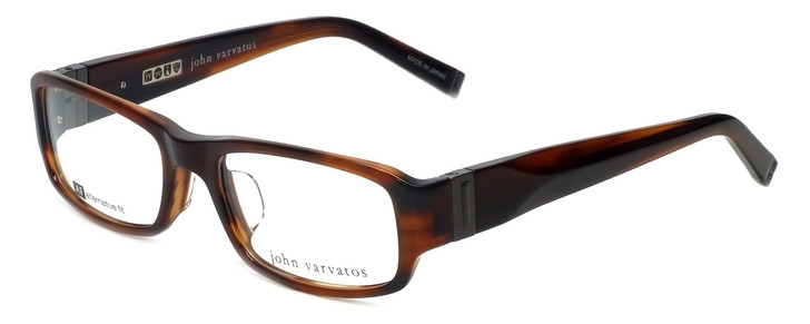 John Varvatos Designer Eyeglasses V341AF in Brown-Horn 53mm :: Rx Bi-Focal