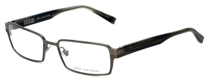 John Varvatos Designer Reading Glasses V133 in Gunmetal 55mm