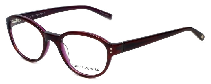 Jones New York Designer Eyeglasses J752 in Brown-Purple 49mm :: Progressive