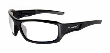 Wiley X WX Echo Climate Control in Glossy Black w/ Clear Lens