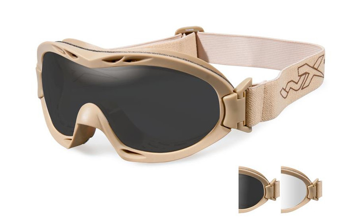 Wiley X Nerve in Tan Frame W/ Clear & Gray Lens Set