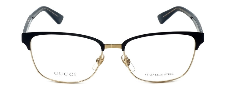 Gucci Designer Eyeglasses GG4272-02CK in Dark Blue Gold 54mm :: Rx Single Vision