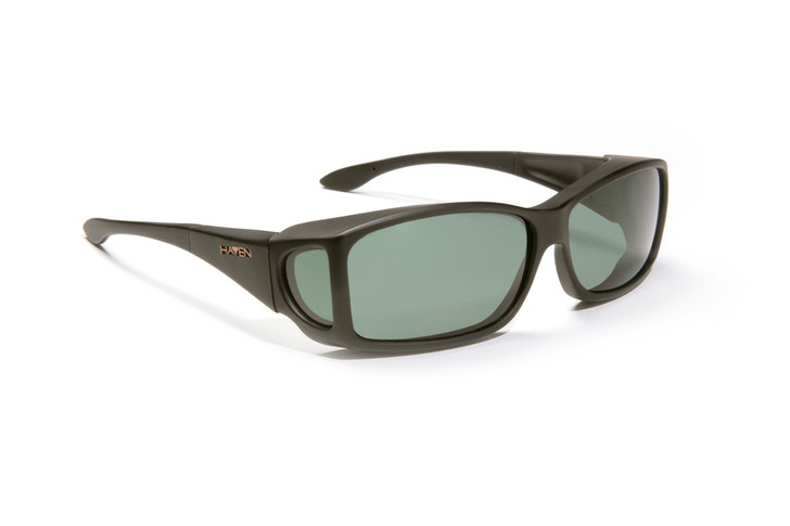 Haven Designer Fitover Sunglasses Windemere in Black & Polarized Grey Lens (