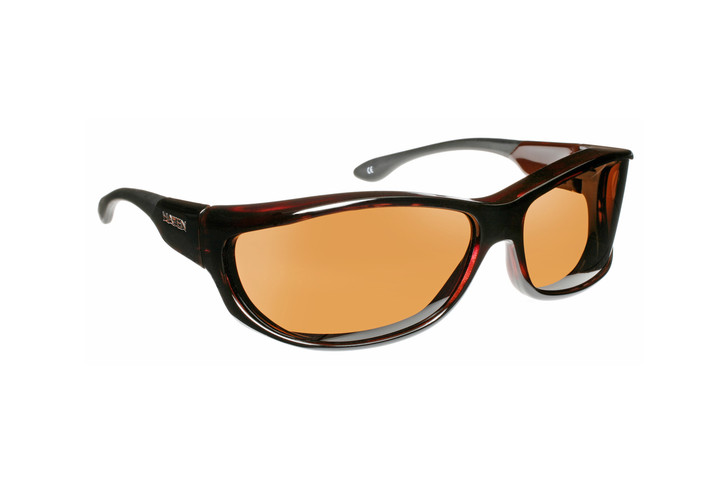 Haven Designer Fitover Sunglasses Foxen in Tortoise & Polarized Amber Lens (