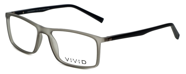 Calabria Viv Designer Eyeglasses 248 in Grey-Black 55mm :: Custom Left & Right Lens