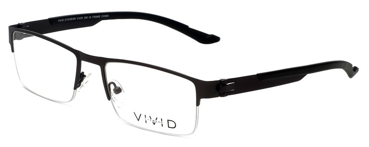Calabria Viv Designer Eyeglasses 390 in Gunmetal 54mm :: Rx Bi-Focal
