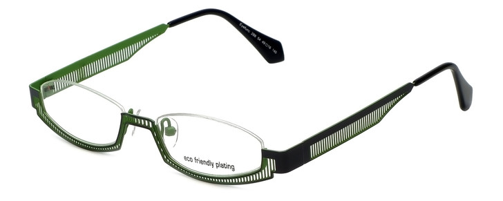 Eyefunc Designer Eyeglasses 288-54 in Silver & Green 49mm :: Custom Left & Right Lens