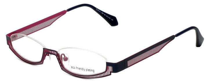 Eyefunc Designer Eyeglasses 288-90 in Navy & Pink 49mm :: Custom Left & Right Lens