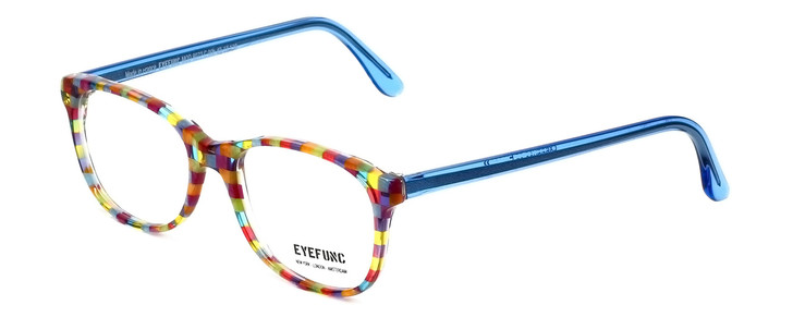 Eyefunc Designer Eyeglasses 8072-90B in Multi Blue 49mm :: Rx Single Vision