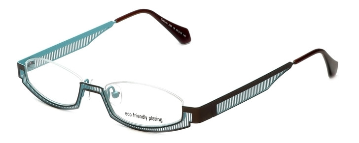 Eyefunc Designer Reading Glasses 288-18 in Gold & Blue 49mm