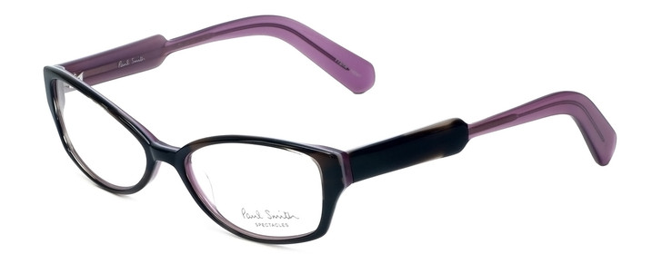 Paul Smith Designer Eyeglasses PS297-BHPL in Black-Horn-Purple 52mm :: Progressive