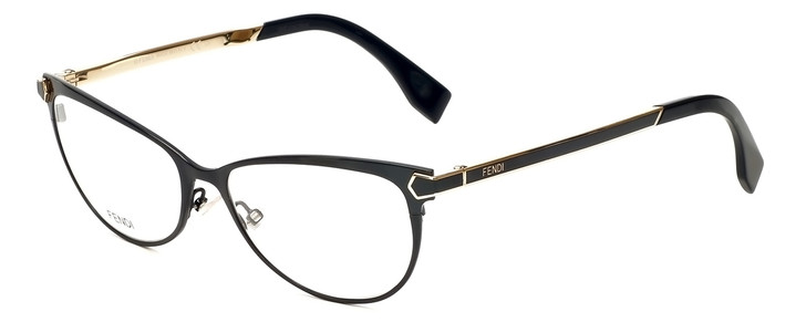 Fendi Designer Eyeglasses FF0024-7WH in Black 53mm :: Rx Single Vision