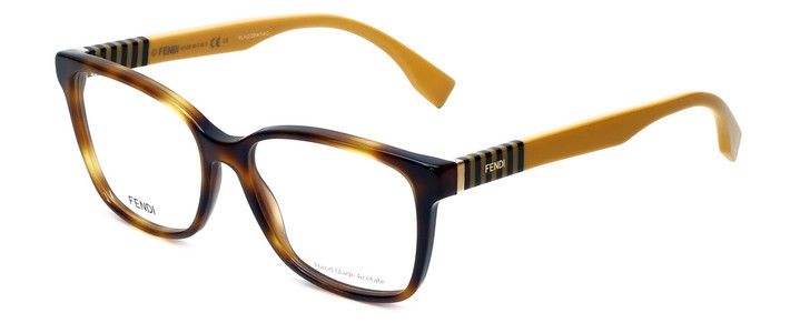 Fendi Designer Eyeglasses FF0055-7TA in Havana 54mm :: Rx Single Vision