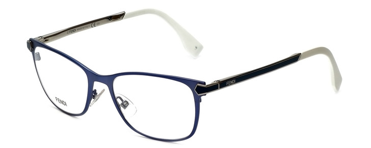 Fendi Designer Eyeglasses FF0036-XW9 in Matte Blue 52mm :: Progressive