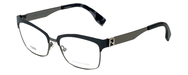 Fendi Designer Eyeglasses FF0052-MNS in Dark Ruthenium 53mm :: Rx Bi-Focal