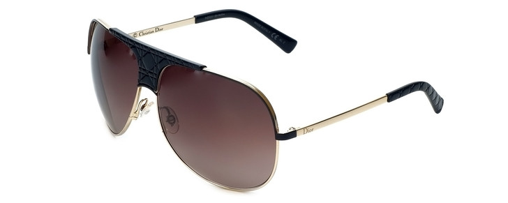 Christian Dior Designer Sunglasses My Lady 8-VNO in Gold-Black 63mm