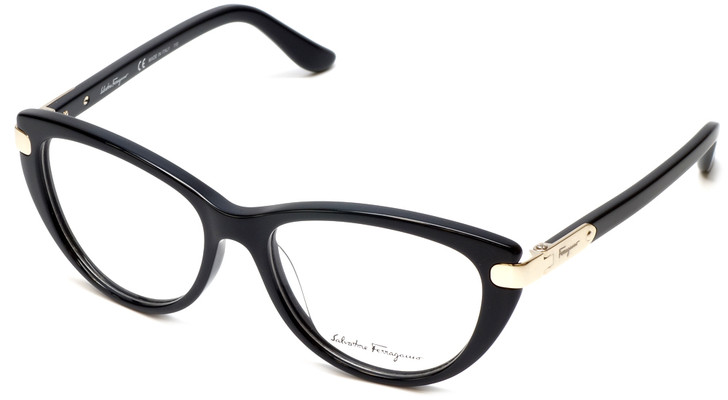 Salvatore Ferragamo Designer Eyeglasses SF2720-001 in Black 52mm :: Rx Bi-Focal