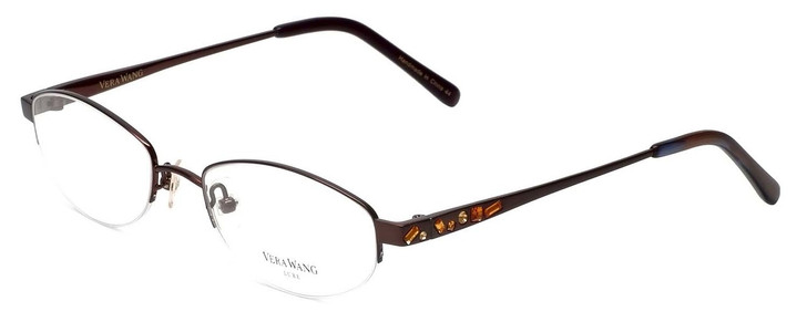 Vera Wang Designer Eyeglasses Glitter in Burgundy 50mm :: Custom Left & Right Lens