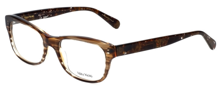 Vera Wang Designer Eyeglasses V339 in Nude-Horn 51mm :: Progressive