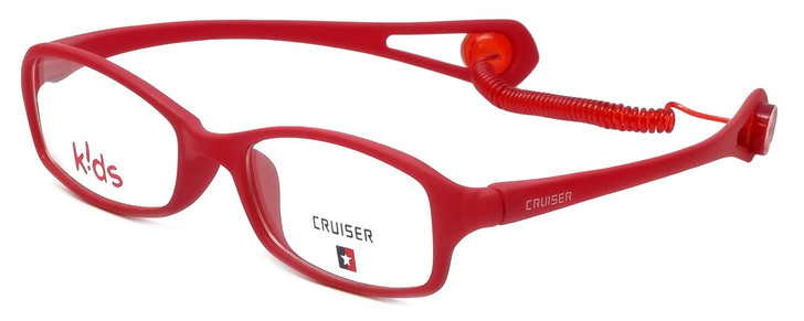 Cruiser Kids Designer Eyeglasses 2895 in Matte-Red 43mm :: Custom Left & Right Lens